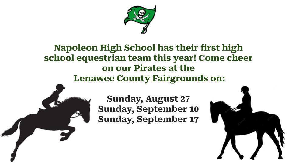 Come Support the Equestrian Team at the Lenawee County Fairgrounds