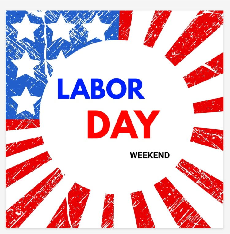 Labor Day weekend red white blue image